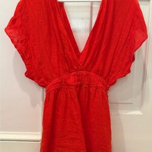 Zara Bright Orange Dress